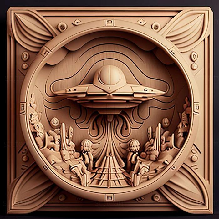 3D model UFO Extraterrestrials game (STL)